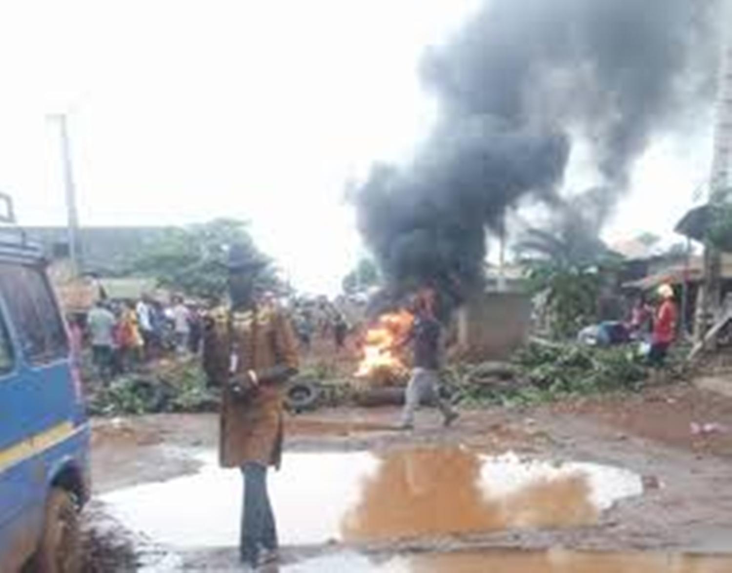 Manifestation à Matoto ce mercredi 24 juin 2020